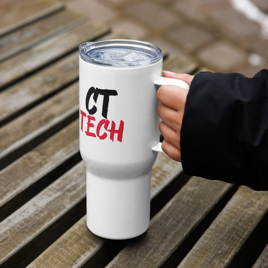 Computed Tomography (CT) Tech - Black/Red Travel mug with a handle 25 oz