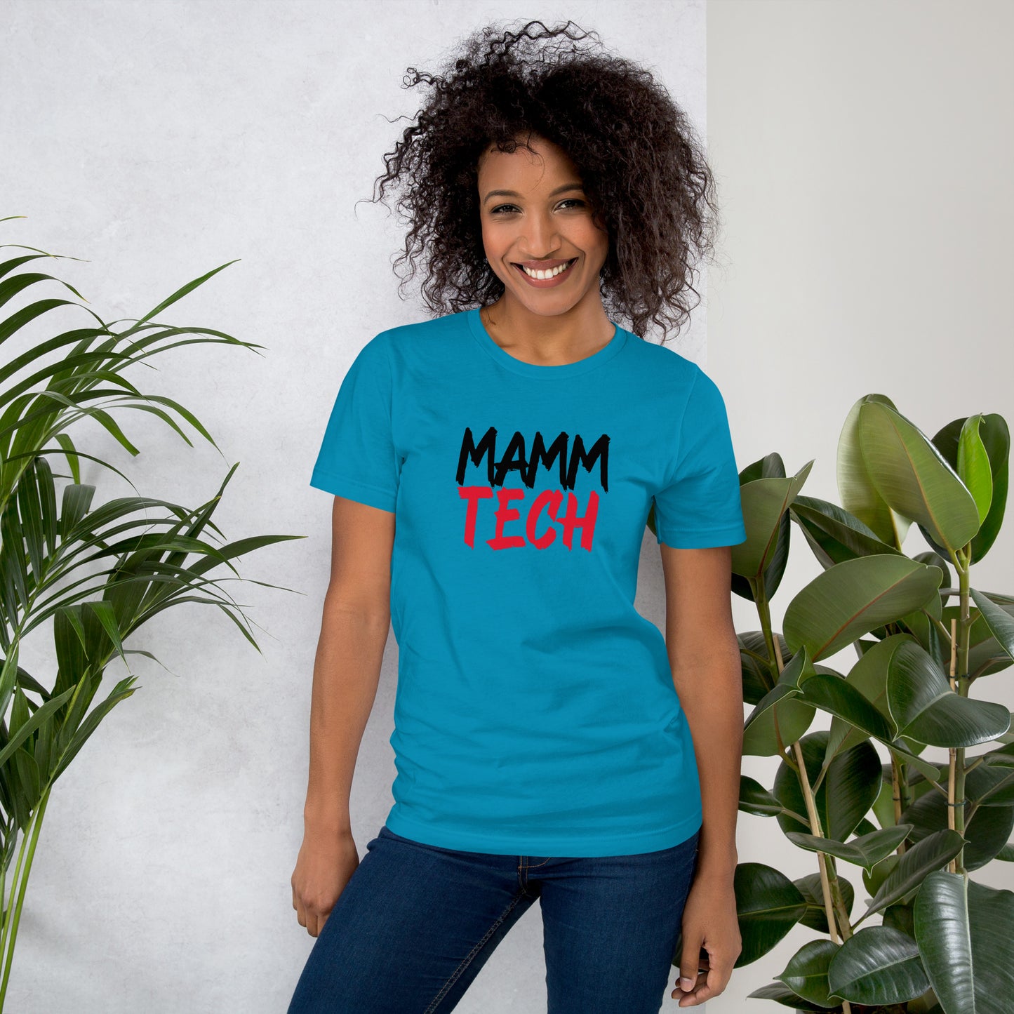 Mamm Tech - Black/Red Unisex t-shirt