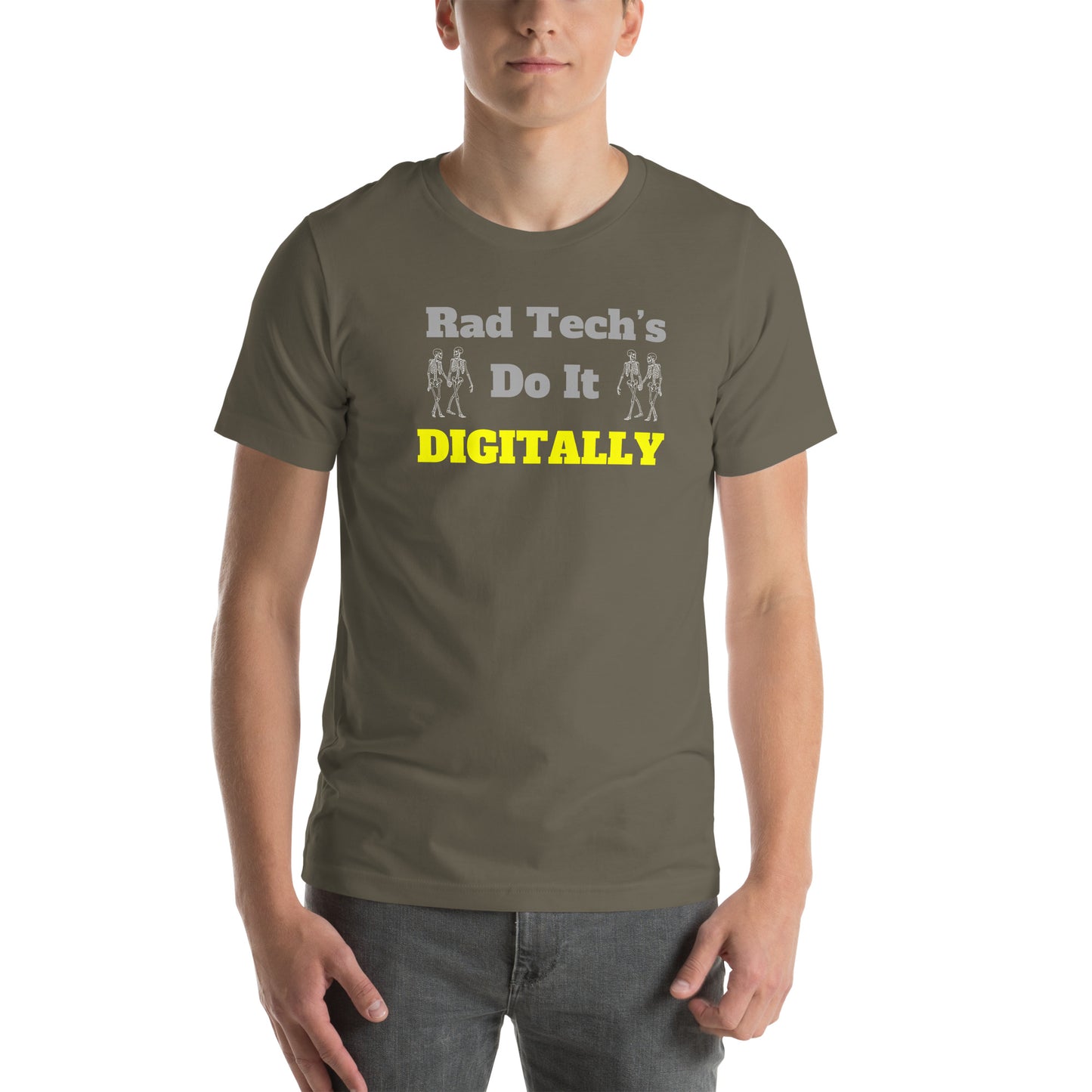 Rad Tech's Do it Digitally - Yellow Unisex t-shirt