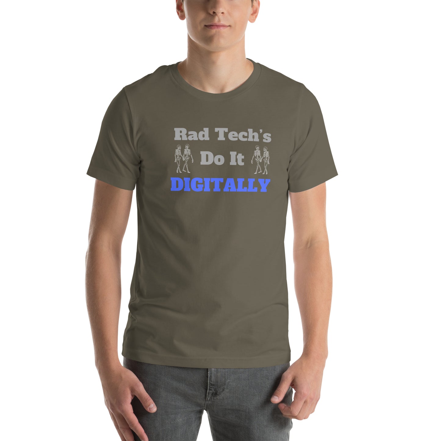 Rad Tech Do it Digitally - Blue Unisex t-shirt