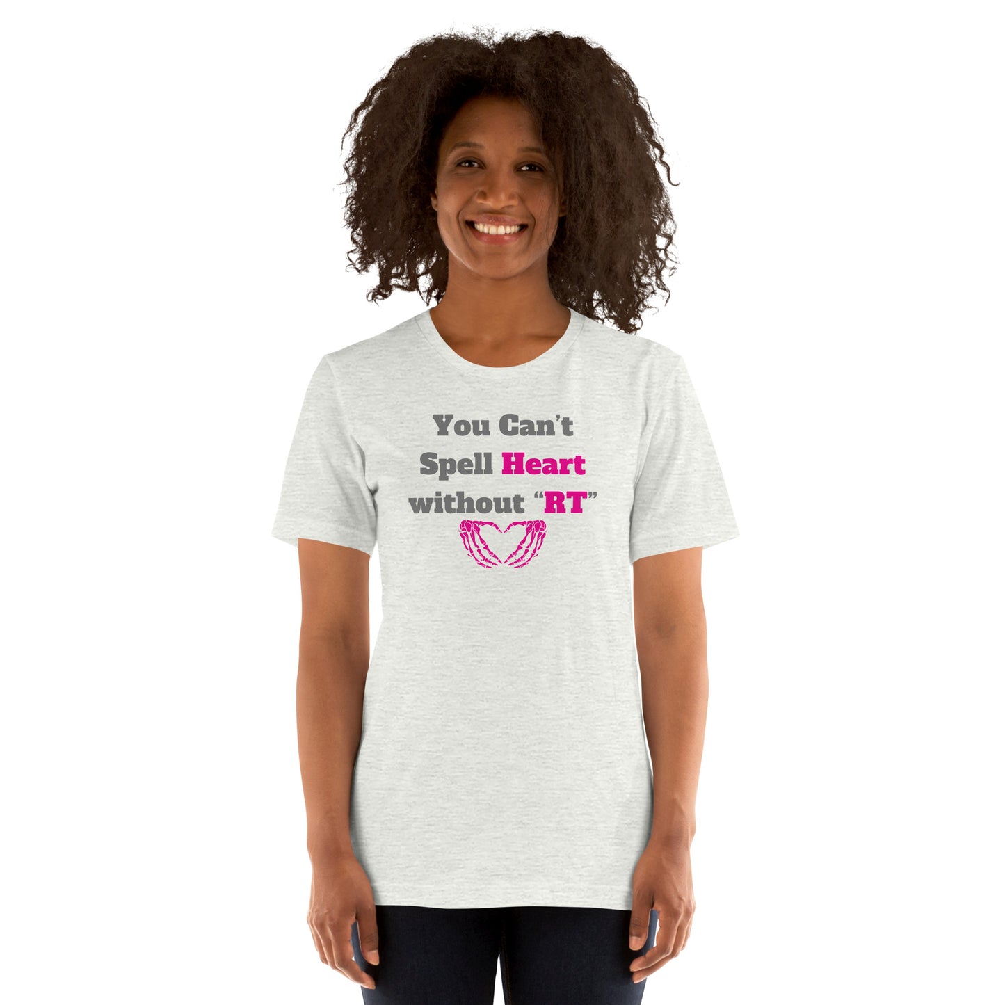 You Can't Spell Heart - Pink Unisex t-shirt