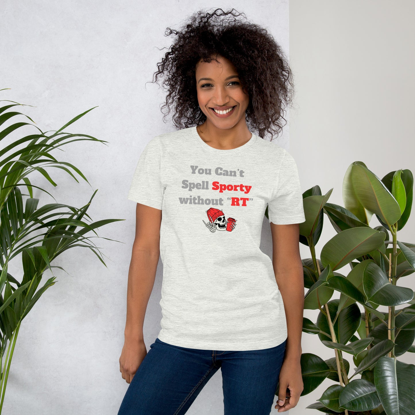 You Can't Spell Sporty - Red Unisex t-shirt