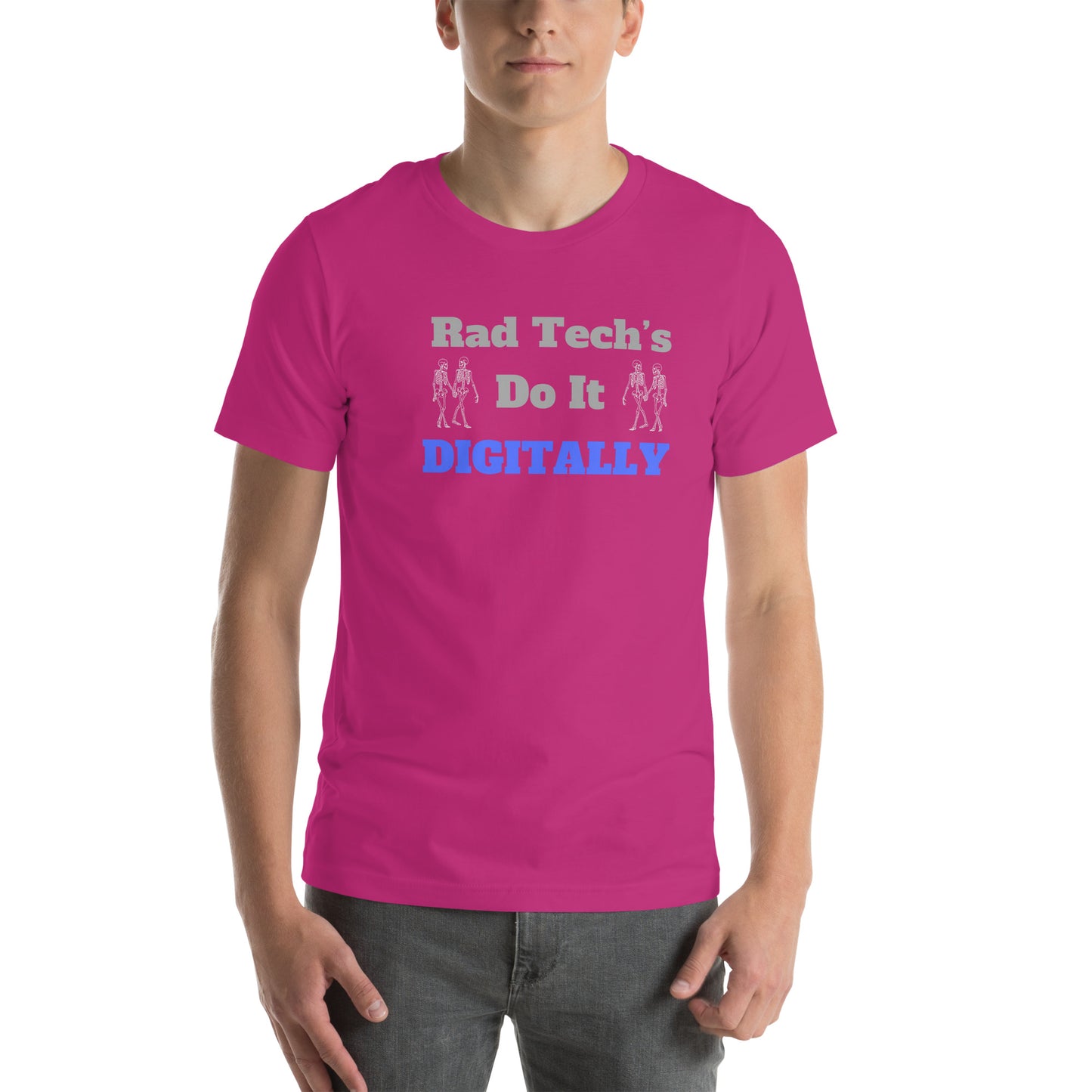 Rad Tech Do it Digitally - Blue Unisex t-shirt