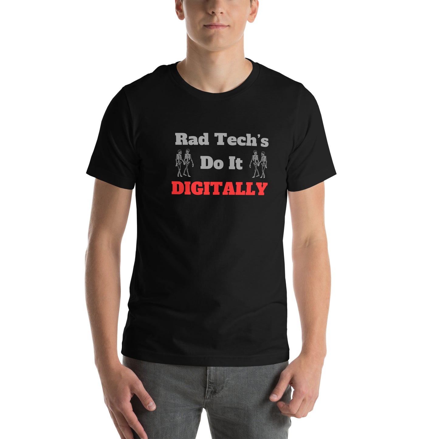 Rad Tech's Do it Digitally -  Red Unisex t-shirt