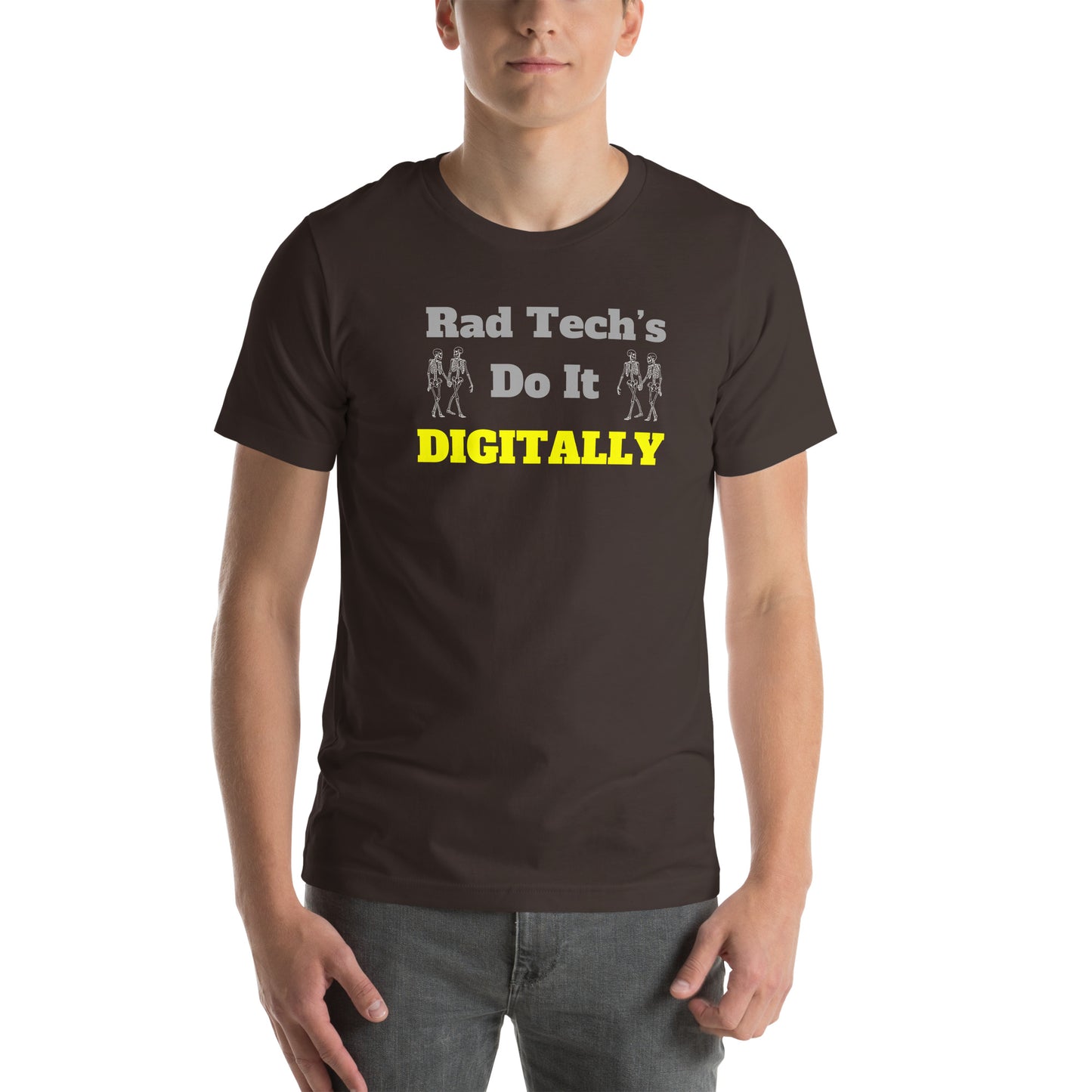 Rad Tech's Do it Digitally - Yellow Unisex t-shirt