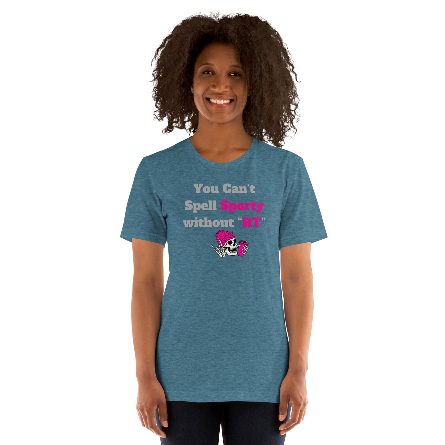 You Can't Spell Sporty - Pink Unisex t-shirt