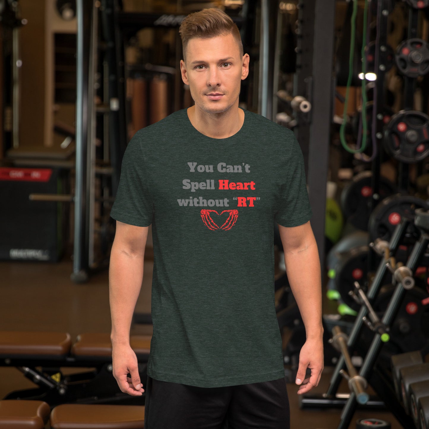 You Can't Spell Heart - Red Unisex t-shirt