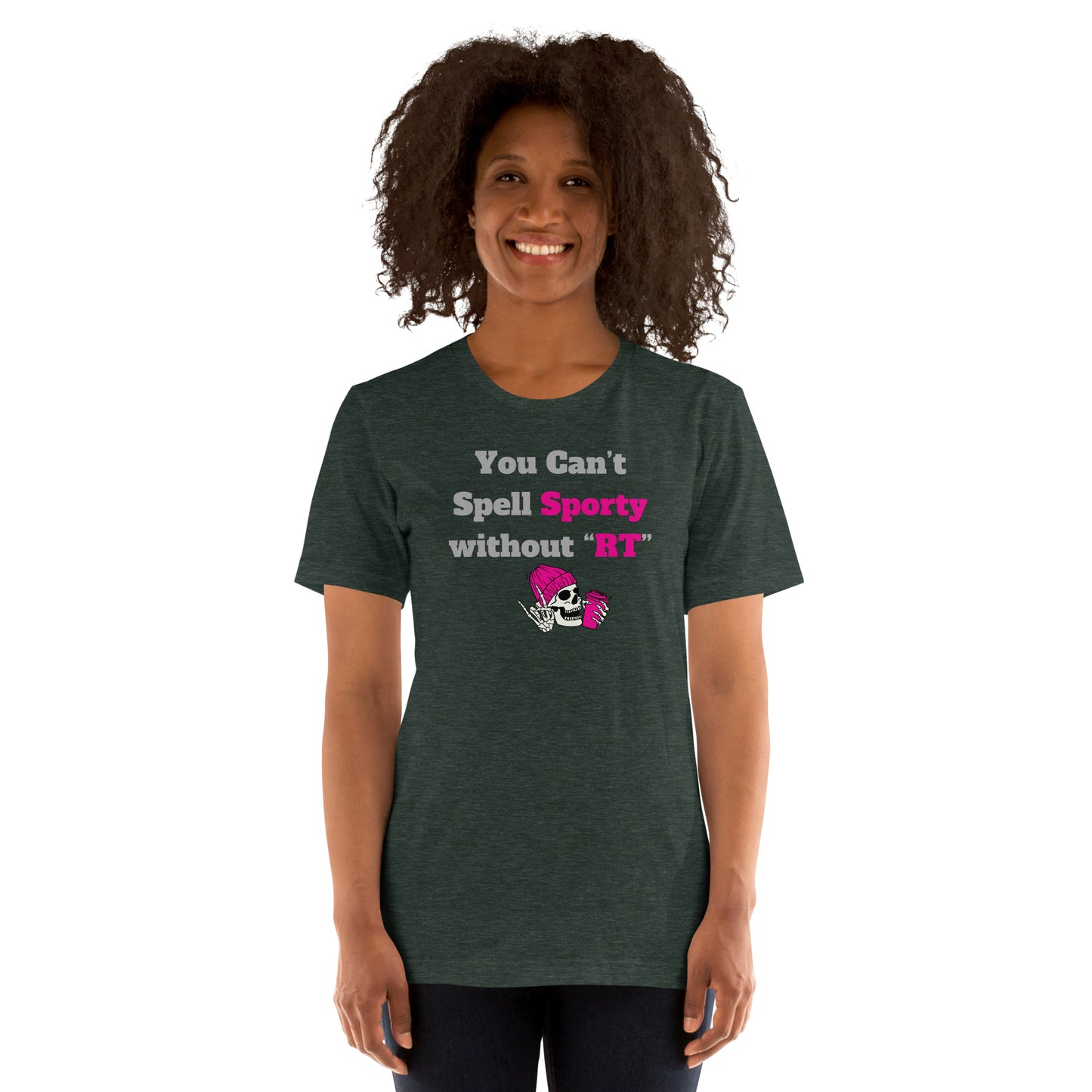 You Can't Spell Sporty - Pink Unisex t-shirt