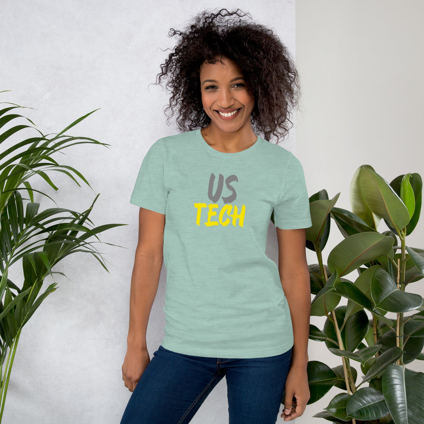 Ultrasound Tech - Grey/Yellow Unisex t-shirt