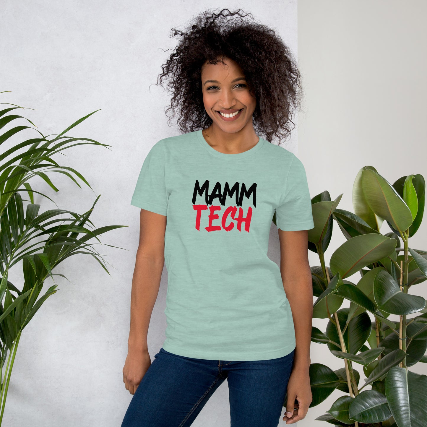 Mamm Tech - Black/Red Unisex t-shirt