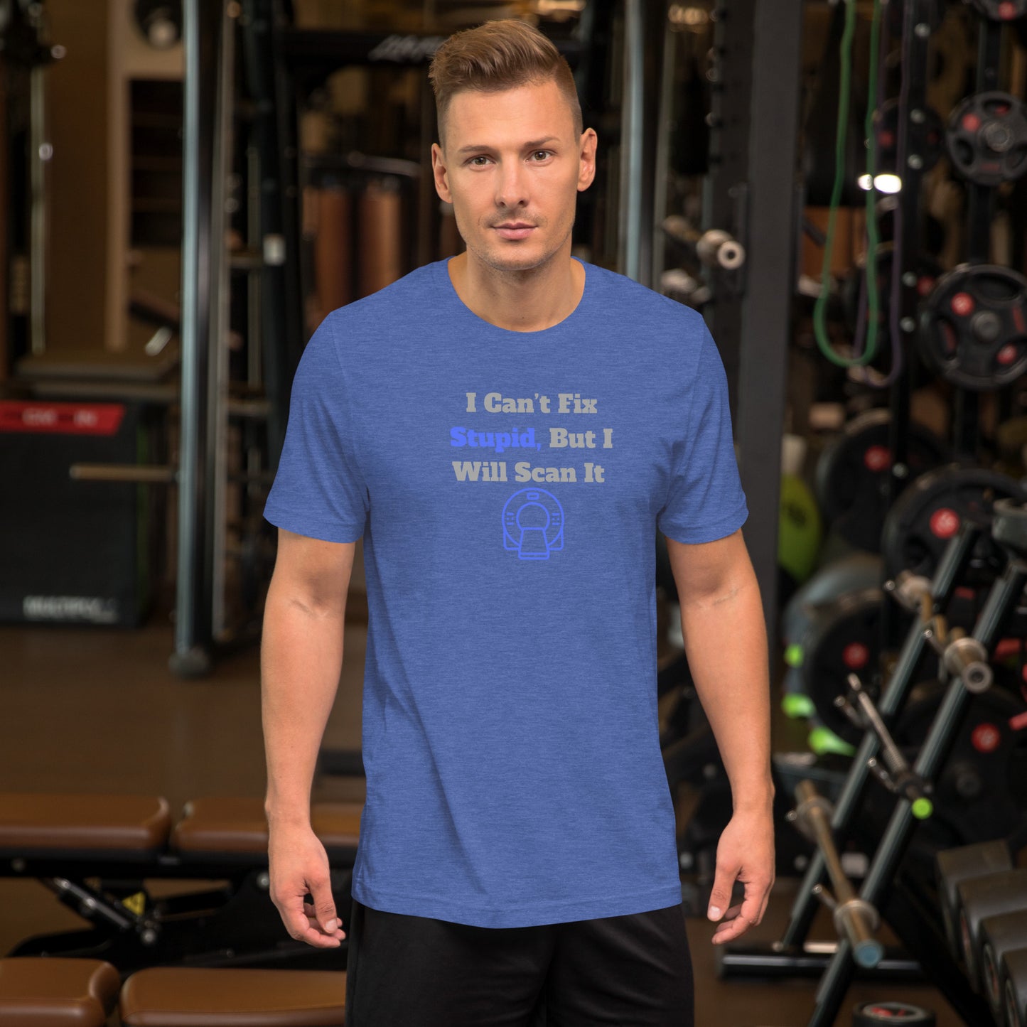 I Can't Fix Stupid But Will Scan It  - CT Blue - Unisex t-shirt