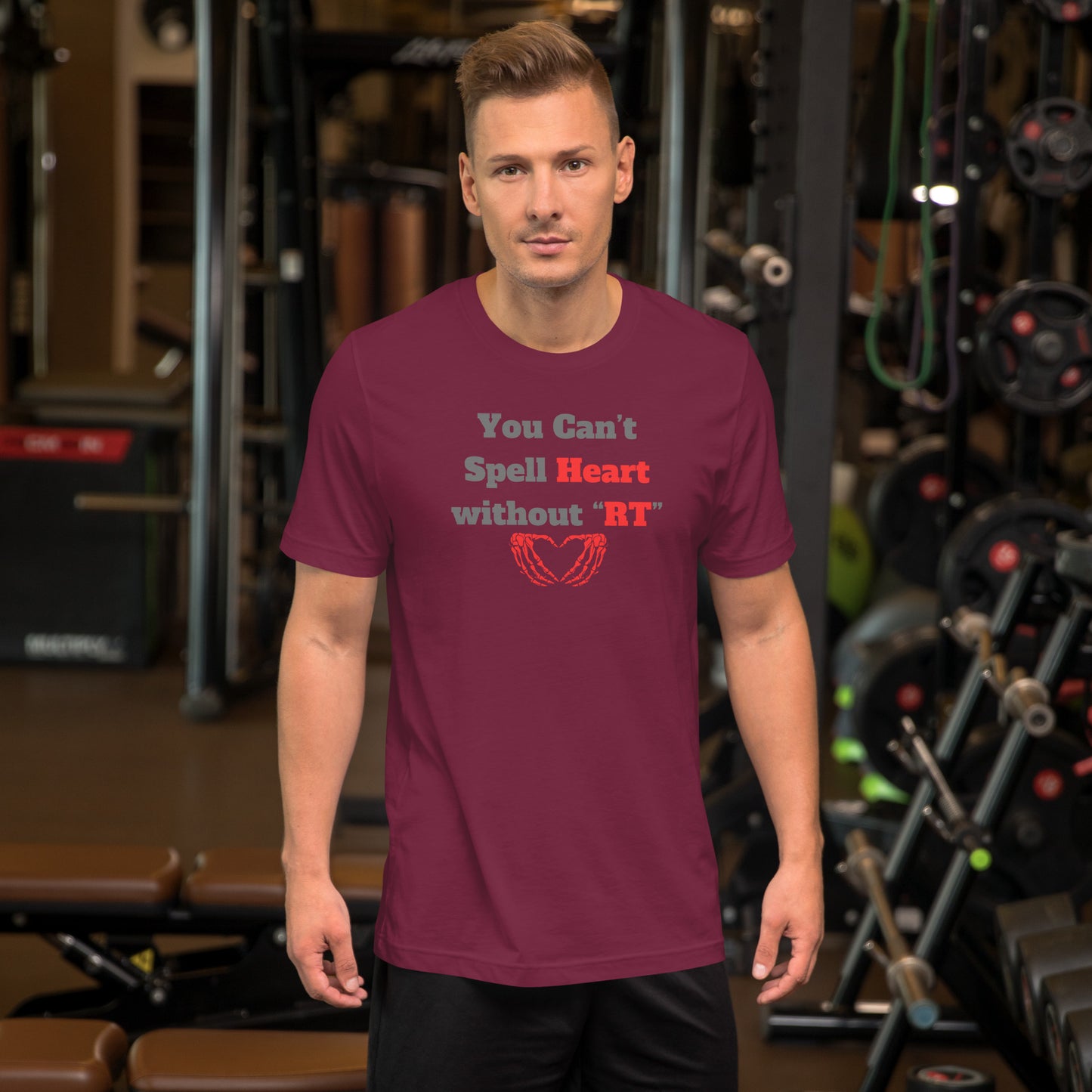 You Can't Spell Heart - Red Unisex t-shirt