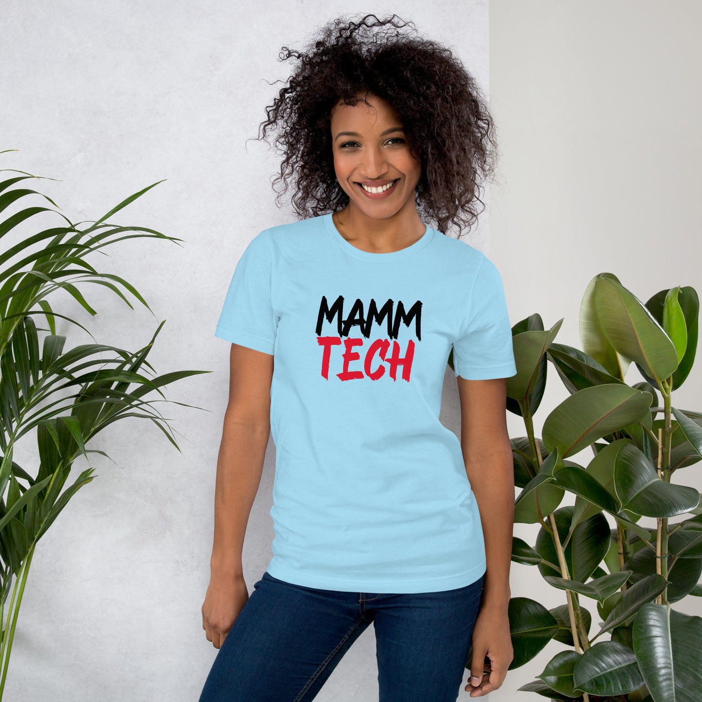 Mamm Tech - Black/Red Unisex t-shirt