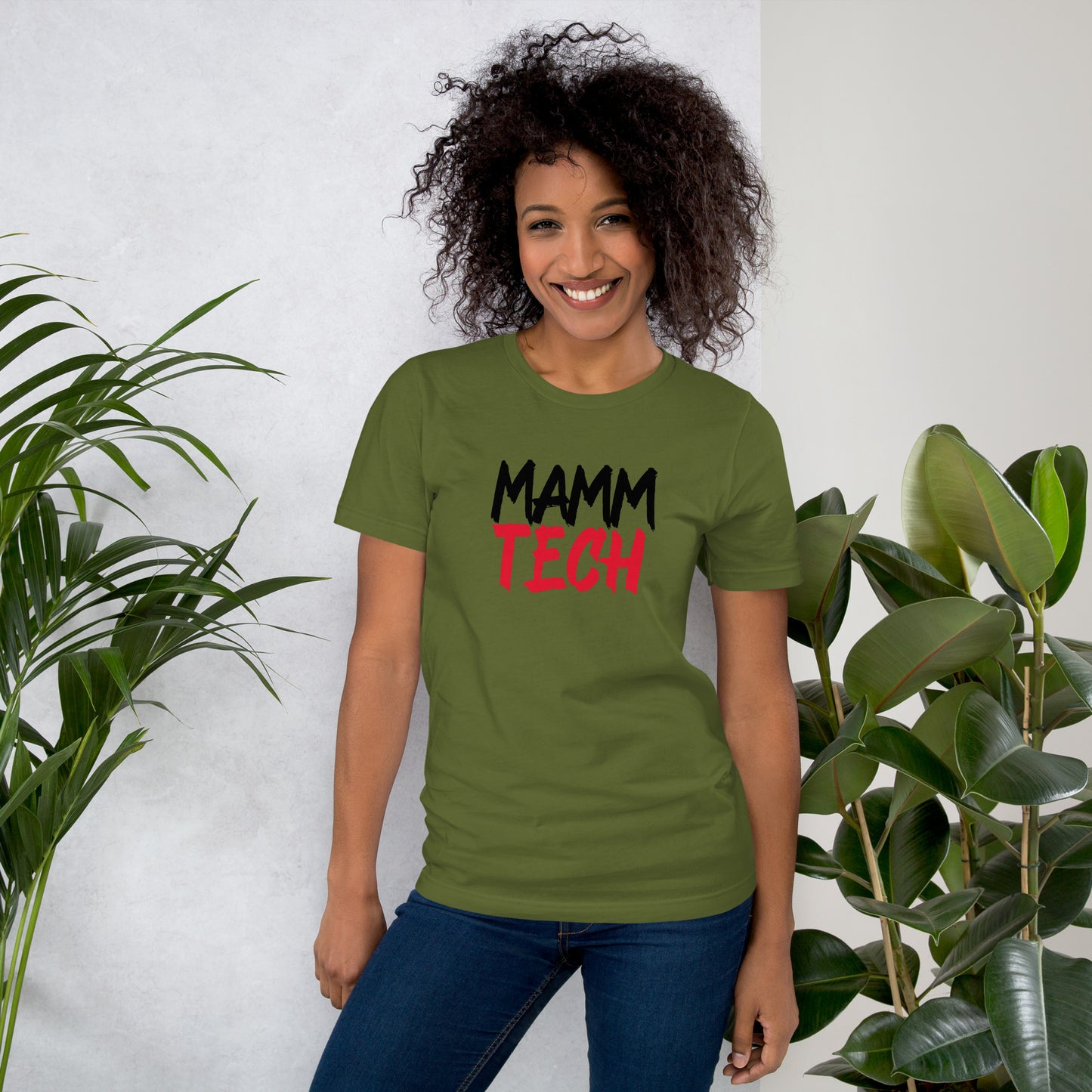 Mamm Tech - Black/Red Unisex t-shirt