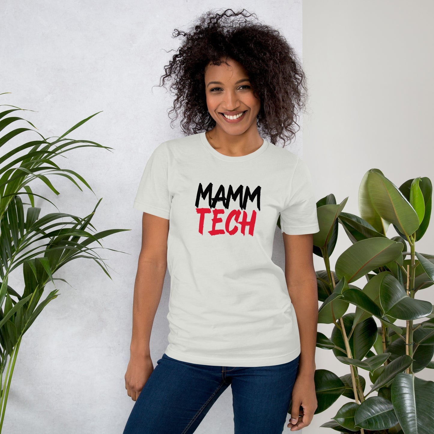 Mamm Tech - Black/Red Unisex t-shirt