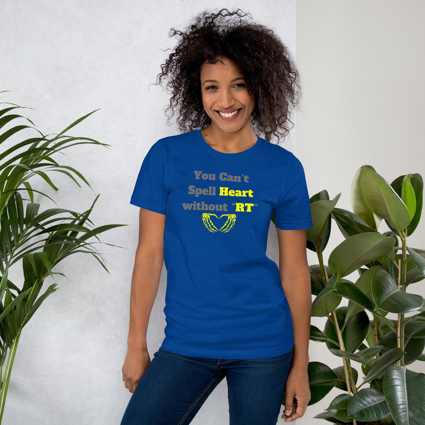 You Can't Spell Heart - Yellow Unisex t-shirt