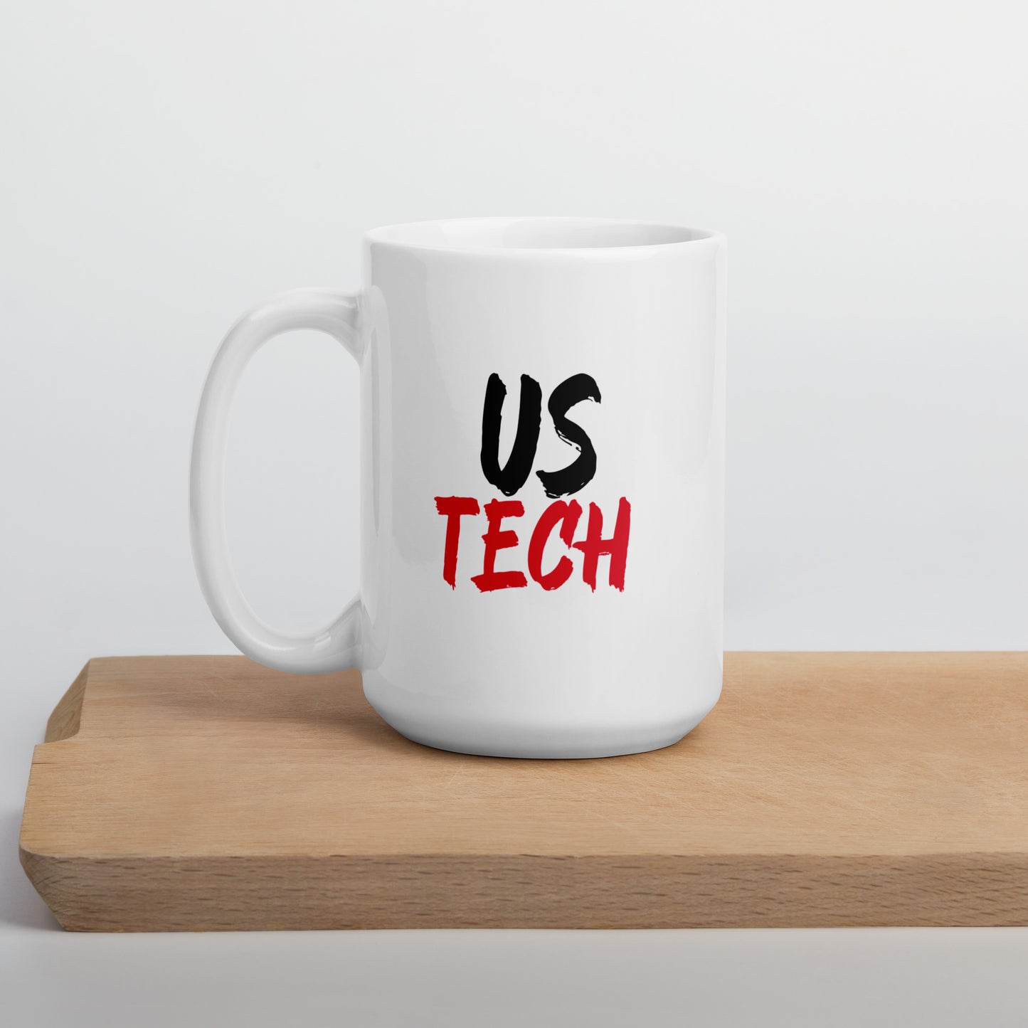 Ultrasound Tech - Black/Red White glossy mug 15 and 20 oz