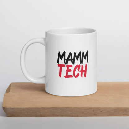 Mamm Tech - Black/Red White glossy mug 15 and 20 oz