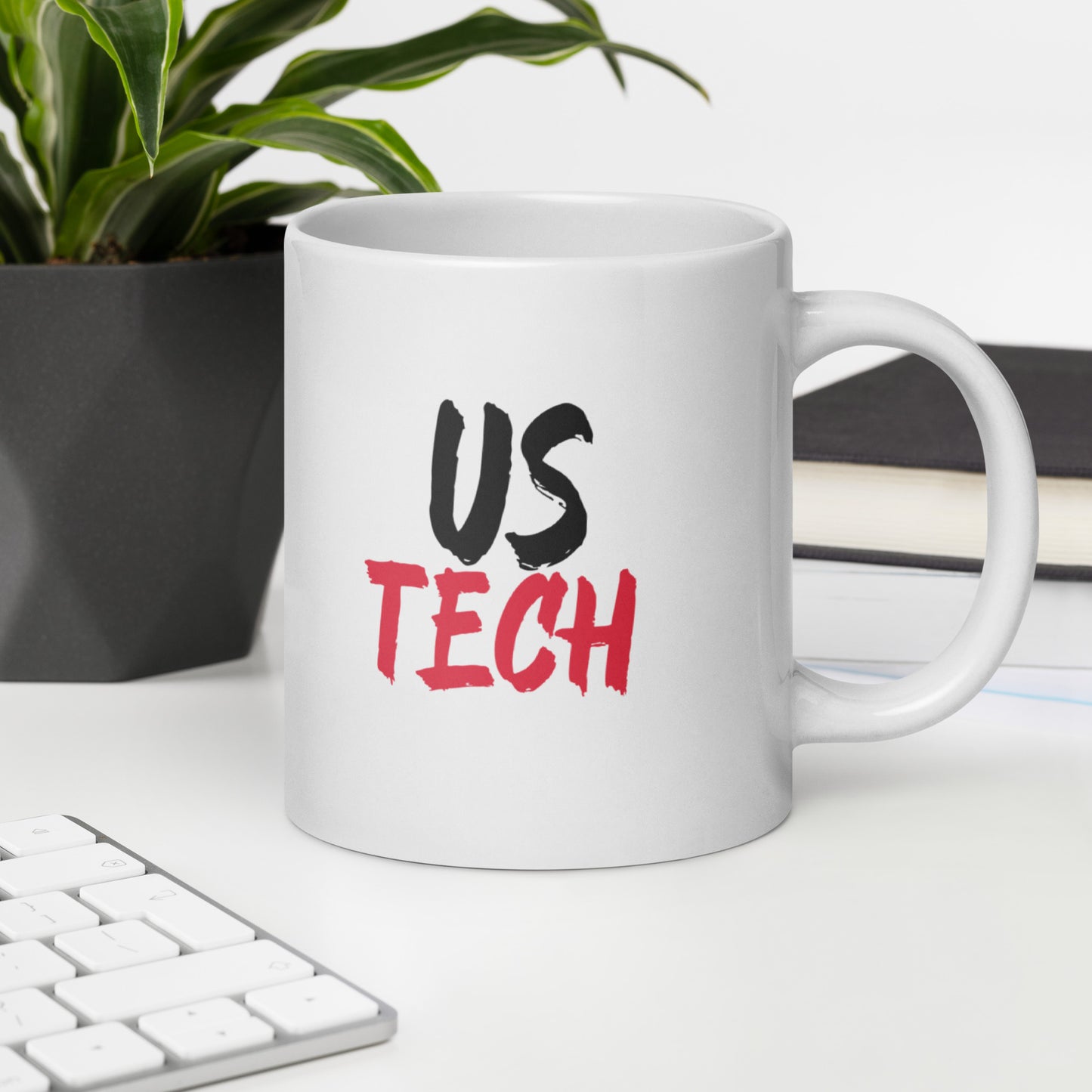 Ultrasound Tech - Black/Red White glossy mug 15 and 20 oz