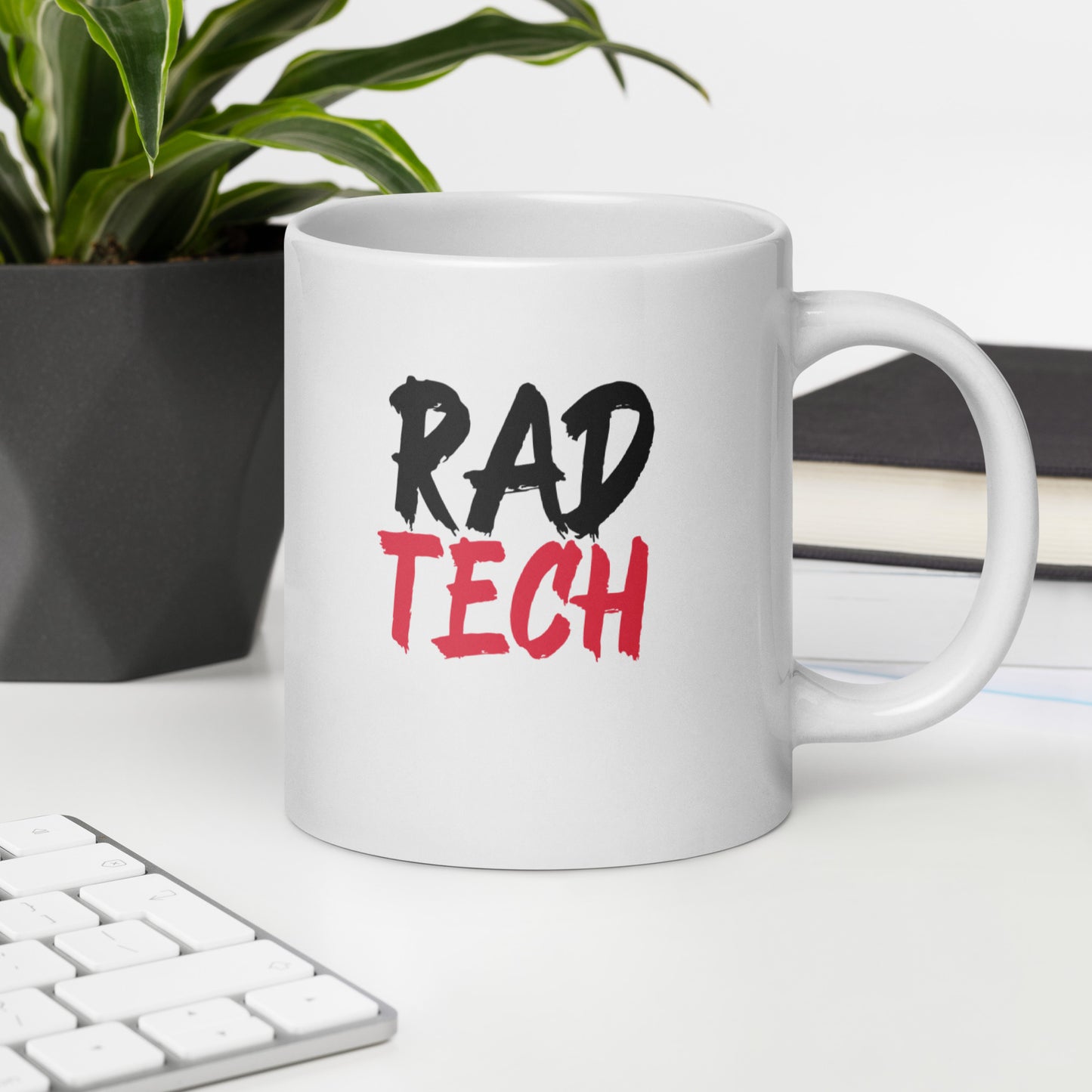 Rad Tech - Black/Red White glossy mug 15 and 20 oz